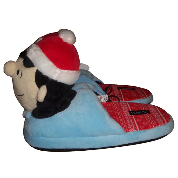 Peanuts Family Christmas 3D Scuff Slippers Women’s Size 5/6 Snoopy Holiday Gift - Picture 8 of 12